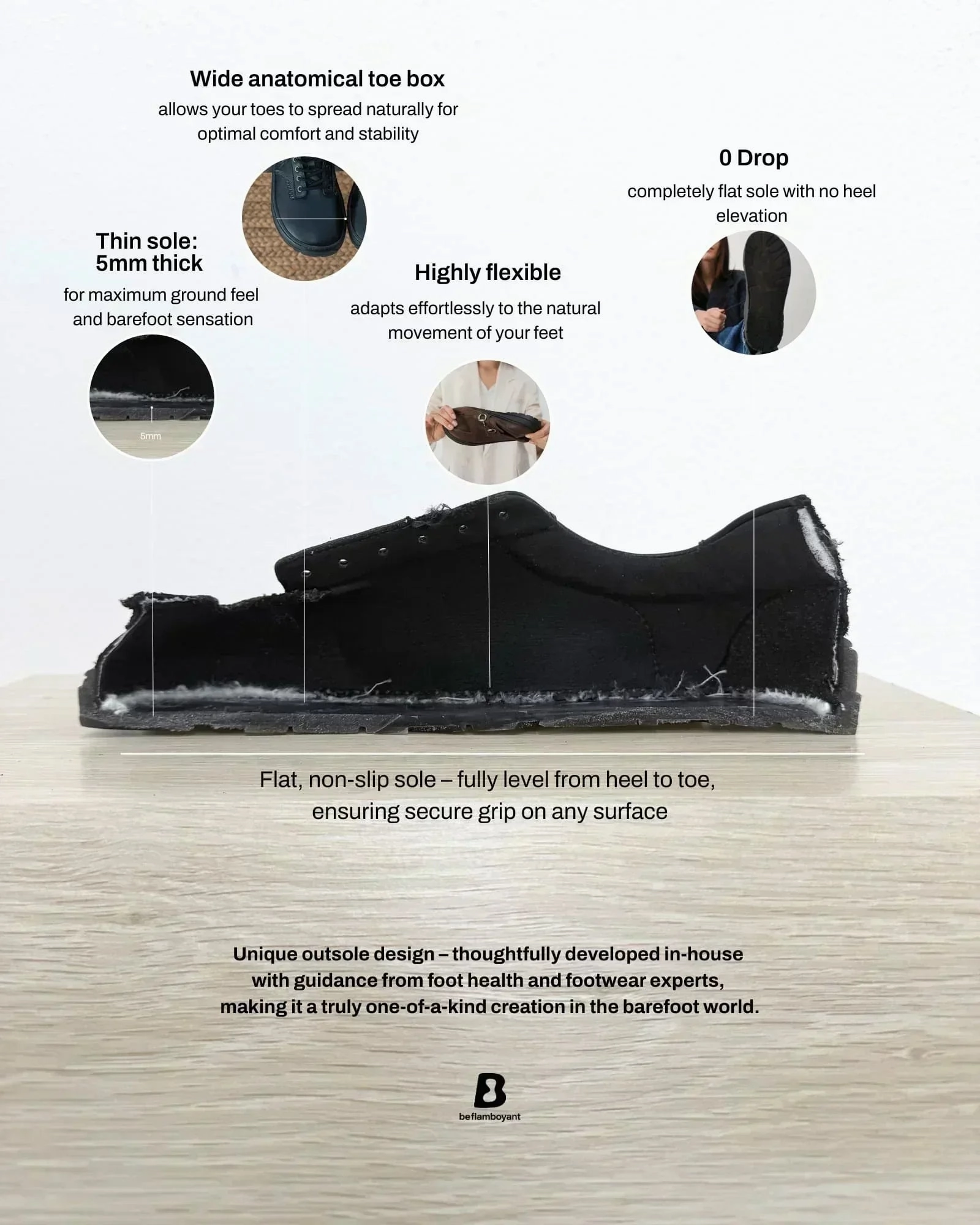 Black Chelsea Barefoot Boots - Senses Pull On Style