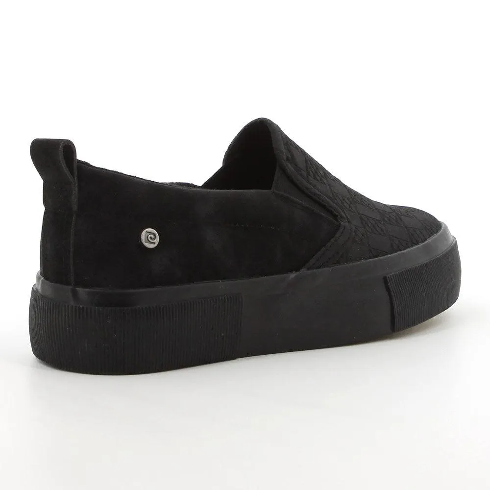 Pierre Cardin Zennon Slip-on Sneaker - Black Midfoot Lock System