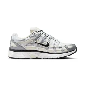 Nike P-6000 'Coconut Milk Metallic Silver' Women's Shoes Contoured Footbed Design