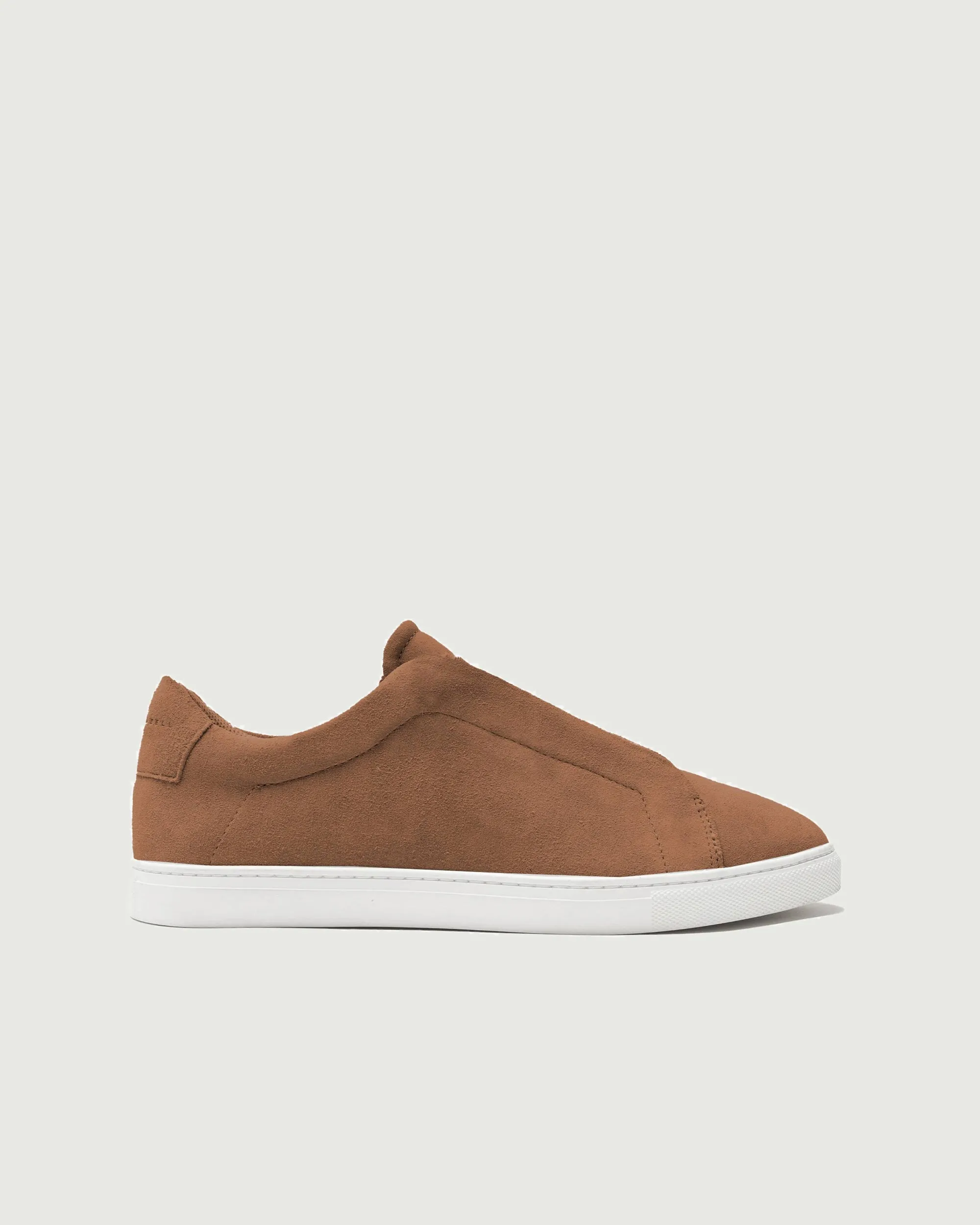 Low 1 Laceless | Chestnut Suede Wide Base Support Secure look