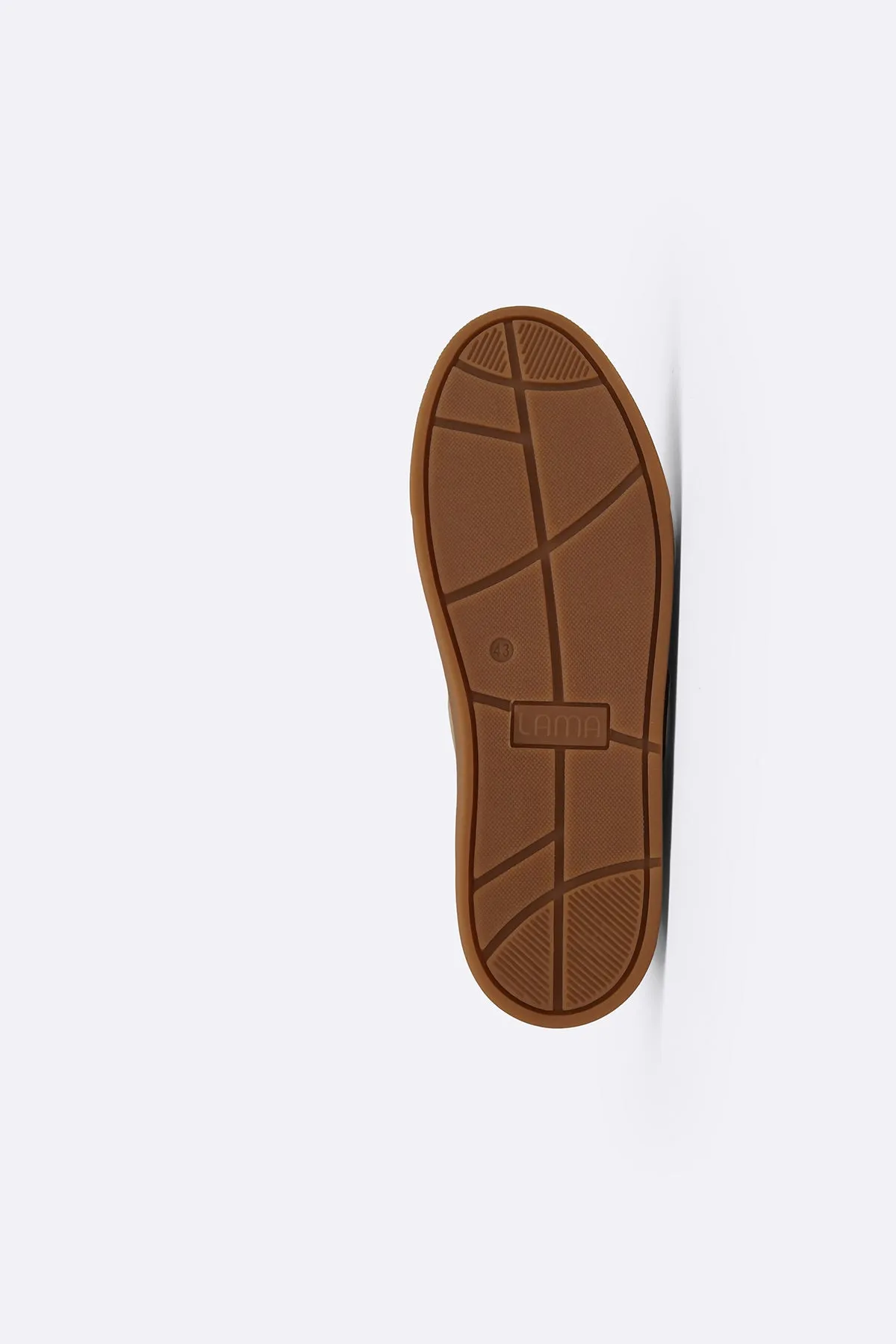 Reinforced Heel Counter travel - style LOW-TOP LEATHER SNEAKERS