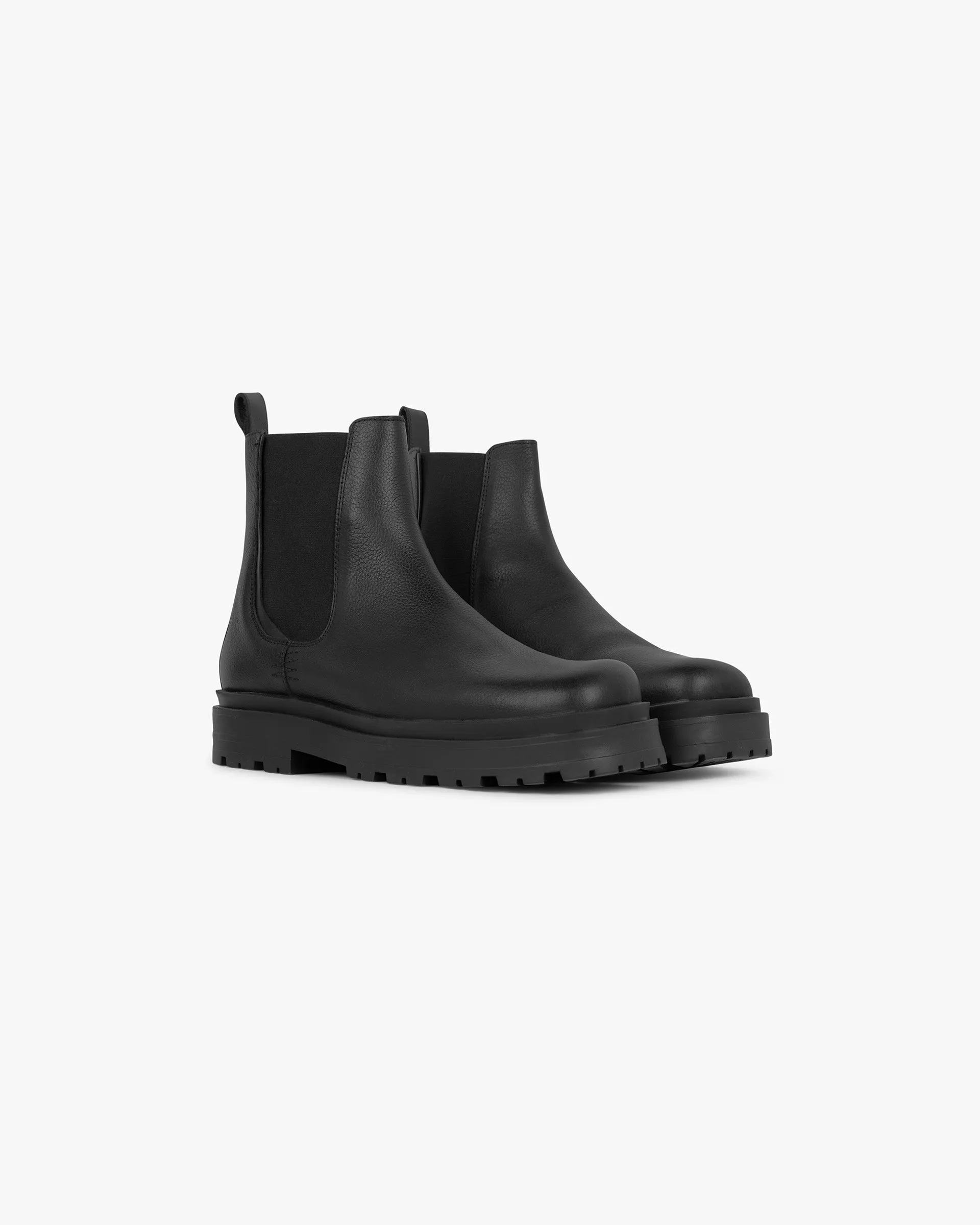 Iconic arch Work Boot Tumbled Leather - Black