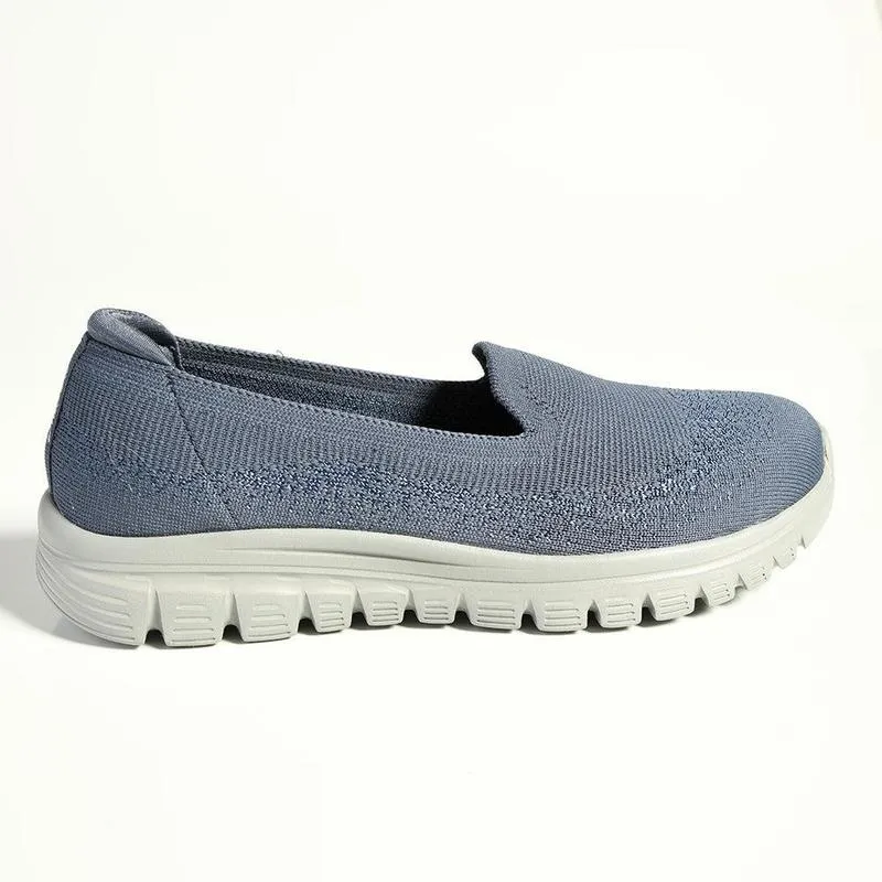 Slim Style Skechers Graceful Active Slip On Sneaker - Navy
