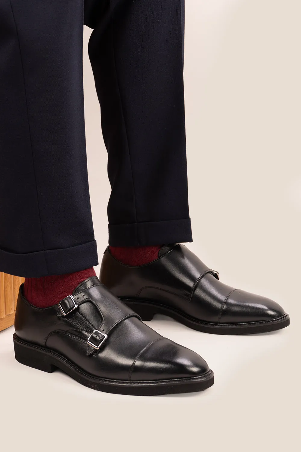 Anti Abrasion Split Leather Garson Black