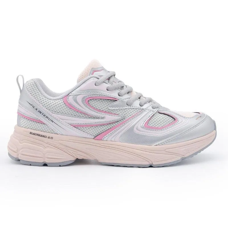 Structured Choice FILA Interun  Sneaker - Grey / Pink
