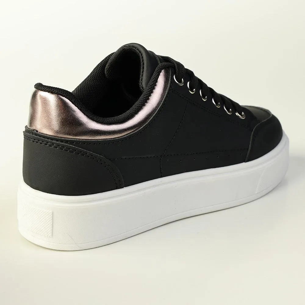 Madison Brynn Platform Sneaker - Black Adaptive Lace Tension