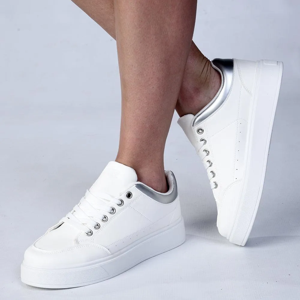 Madison Brynn Platform Sneaker - White LightweightSole