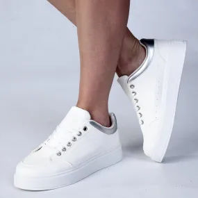 Madison Brynn Platform Sneaker - White LightweightSole