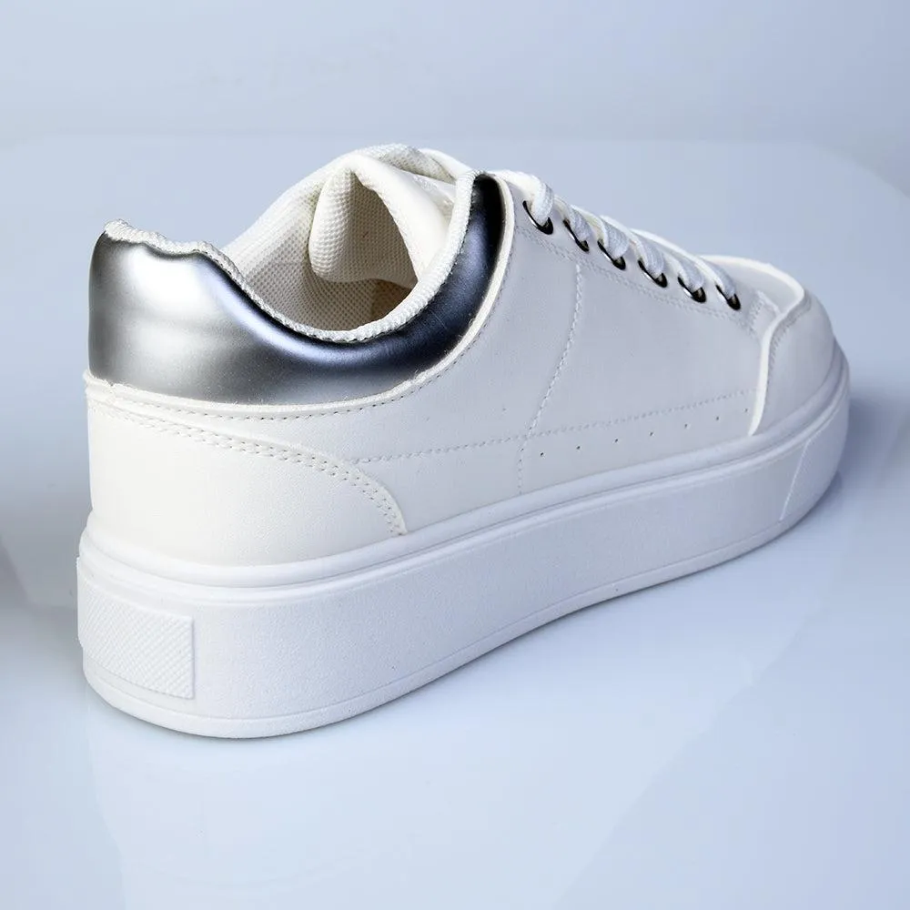 Built For Speed Recycled Components Madison Brynn Platform Sneaker - White
