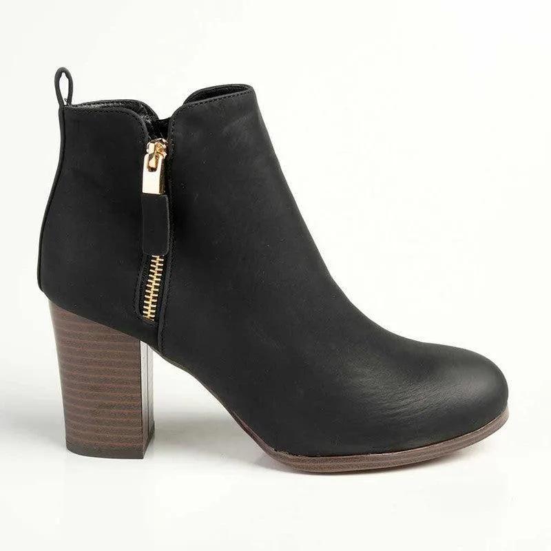 Madison Fern Ankle Boot - Black Quick Drying Windy Weather