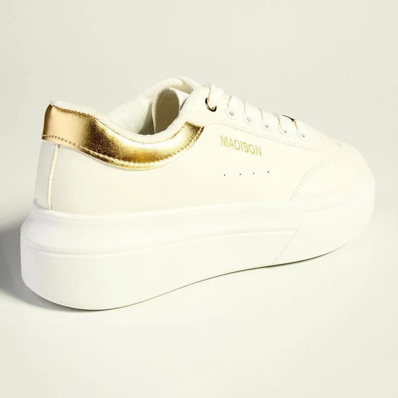 Madison Gaze Ladies Fashion Sneaker - White City Function