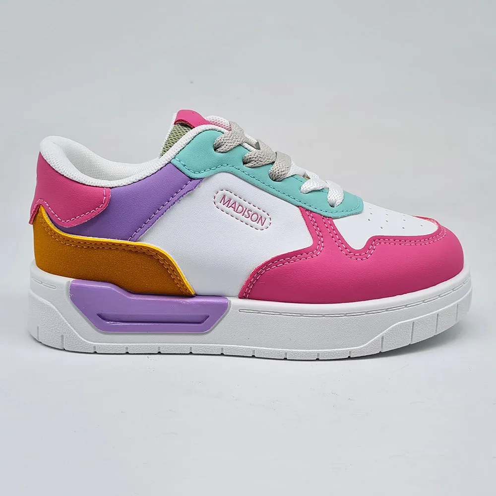 Quick Release Tongue Madison Girls Multi Colour Sneaker - Multi