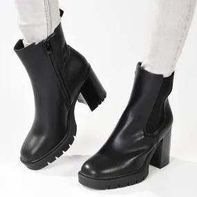Madison Jones Chelsea Block Heel Boot - Black Adventurous Spirit