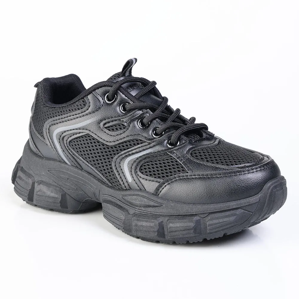Madison Ladies High Fashion Apollo Sneaker - Black Vibrant breathability