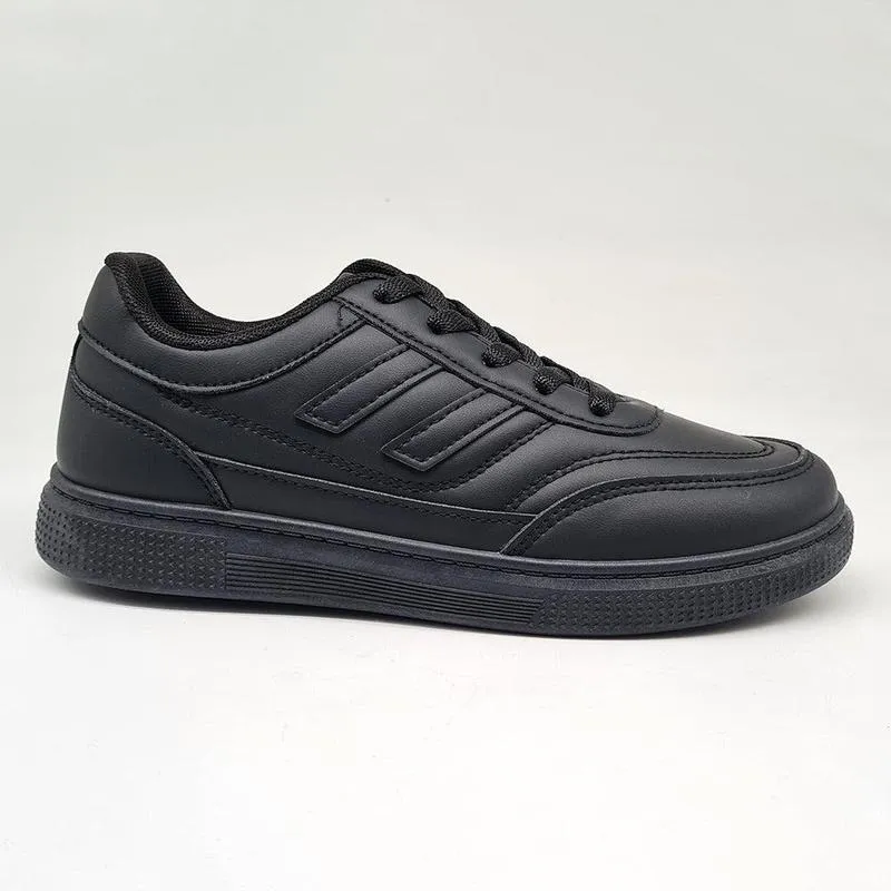 Lightweight Midsole Cushioning Pods Madison Ladies High Fashion Sceva Sneaker - Black