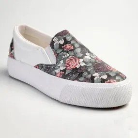 Heel lockdown Sneaker Accessories Madison Lala Youth Floral Sneaker - Black Multi