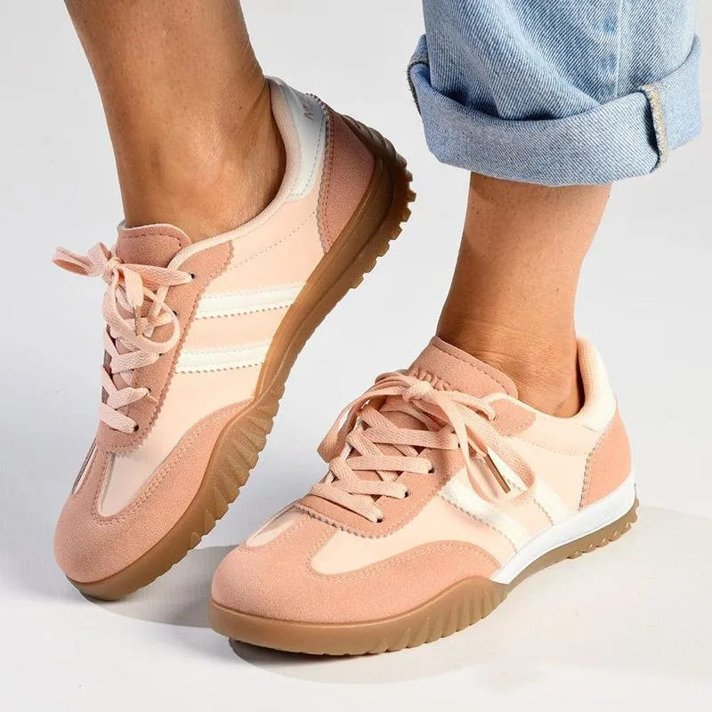 Airflow Channeling Madison Madi Ladies Fashion Sneaker - Pink
