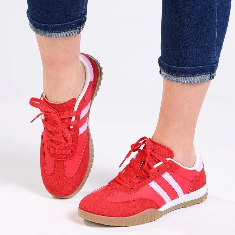 Breathable layers Madison Madi Ladies Fashion Sneaker - Red