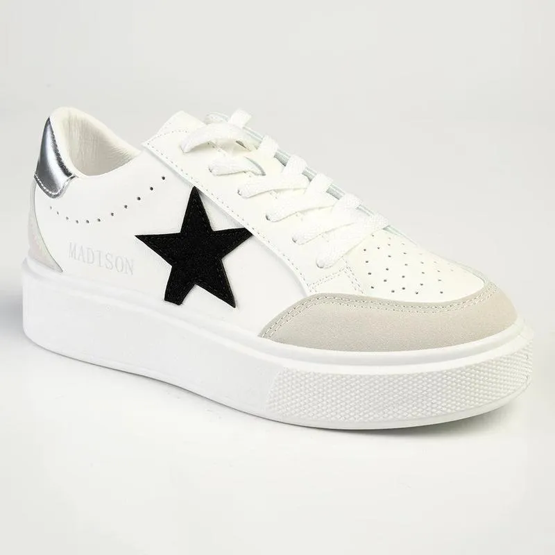 Soft Balance Madison Star Fashion Sneaker - White
