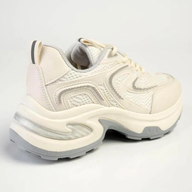 Torsional Stability Madison Toni Chunky Sneaker - Nude