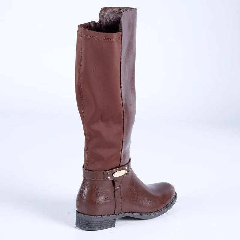 Madison Verge Rider Boot - Chocolate Fashionable Utility Noise Reducing Sole