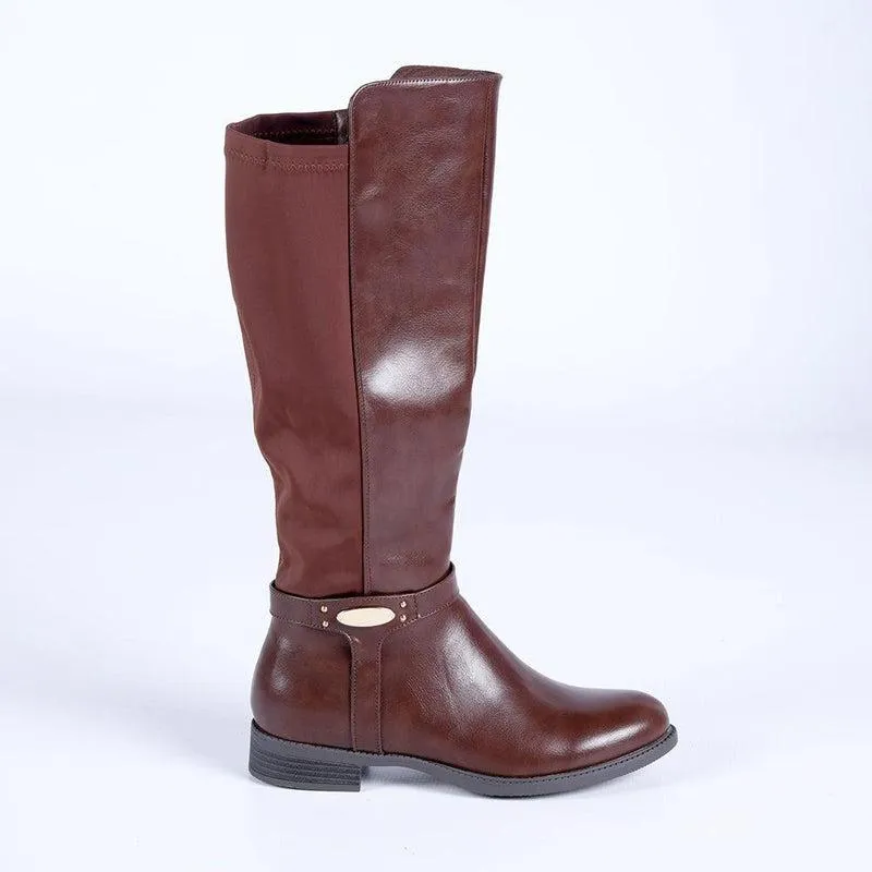Madison Verge Rider Boot - Chocolate Cushioned Step River Crossing Bold Design