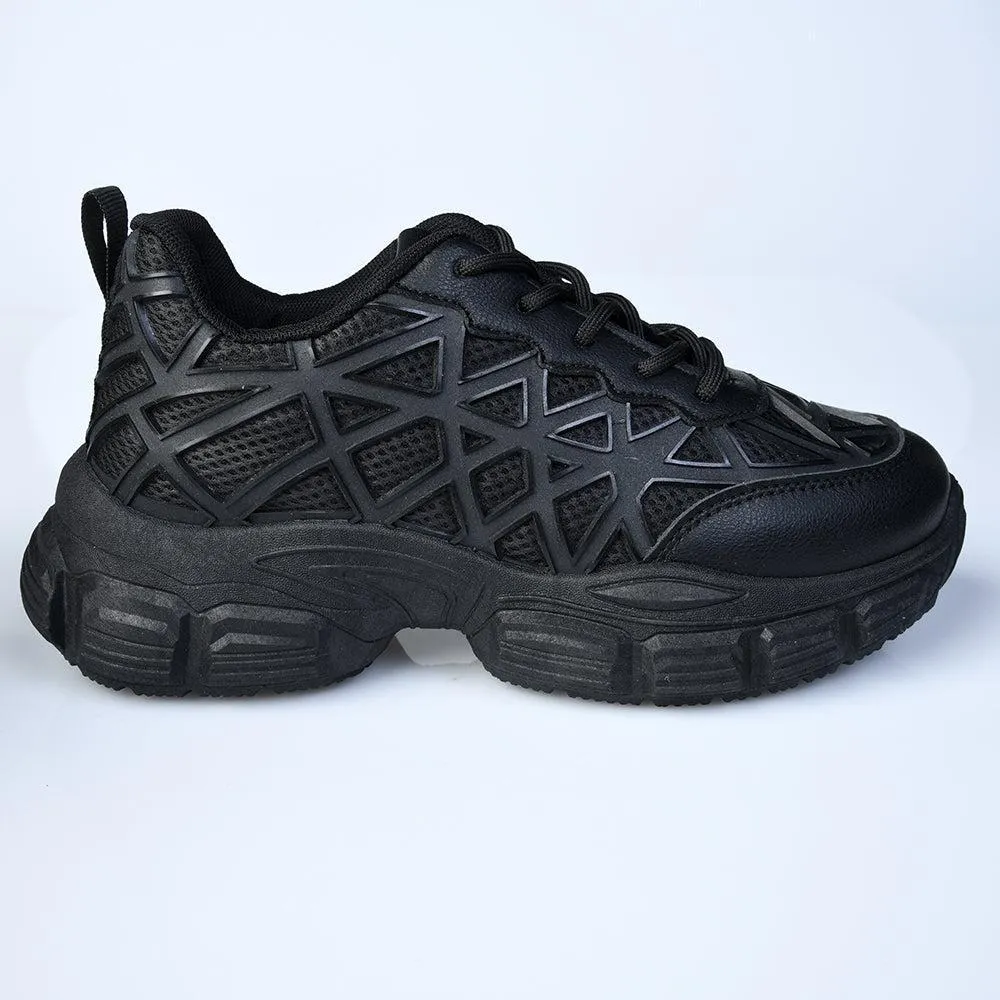 Fitness Performance Sleek Shape Madison Webster Chunky Sneaker  - Black Mono
