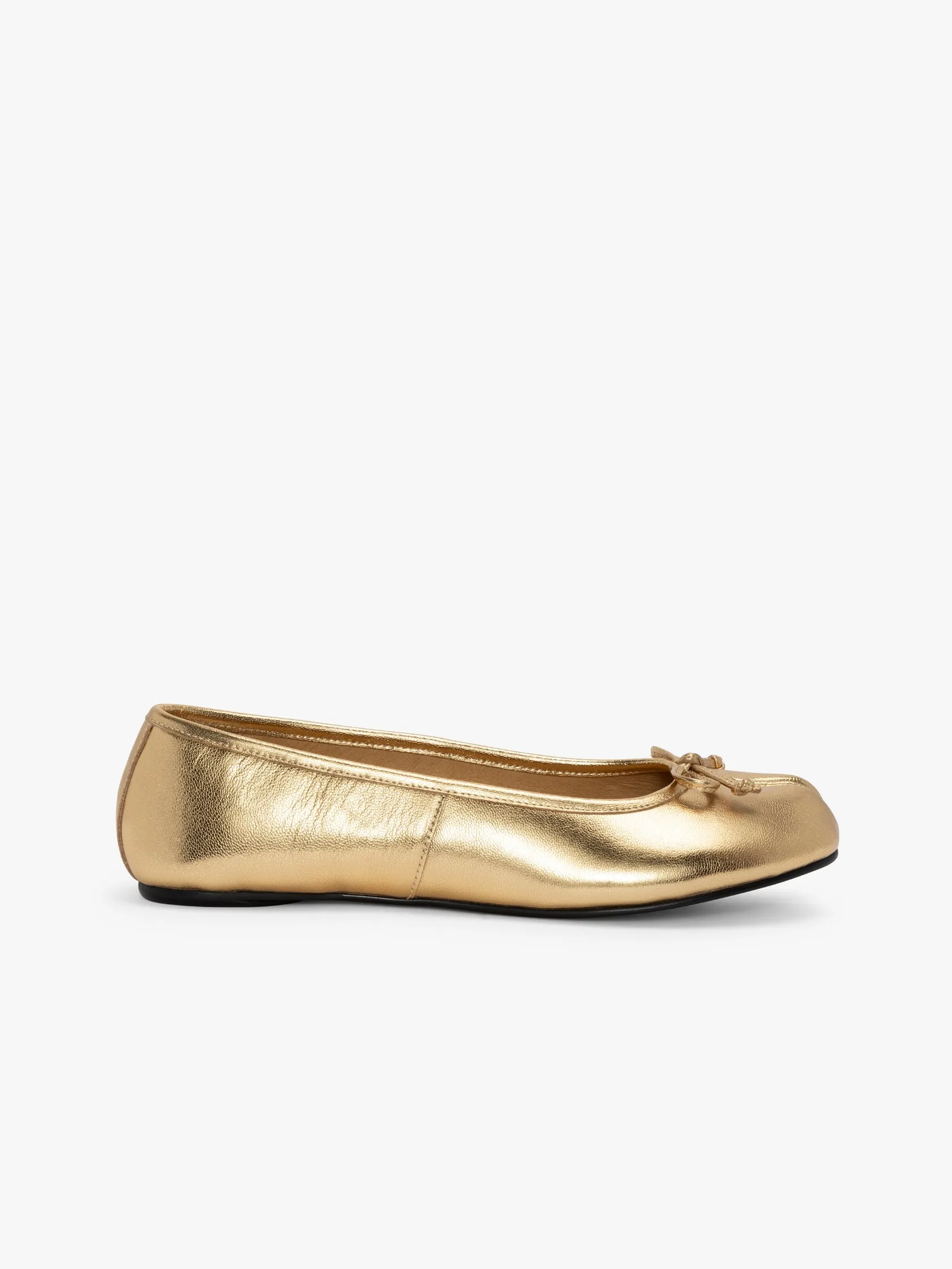 Flattering wear Flexible Cushioning Mason Ballet Flat - Gold