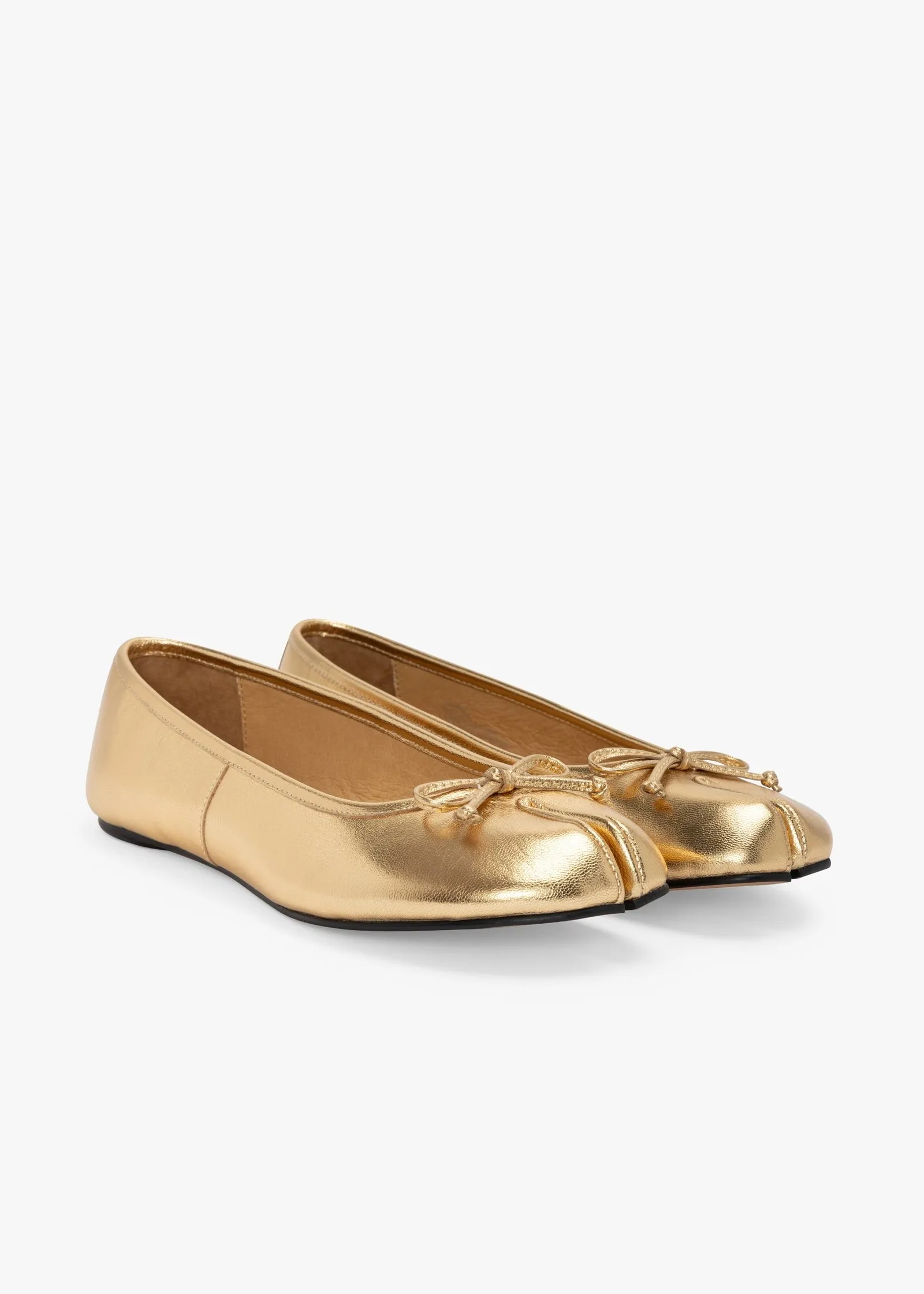 Mason Ballet Flat - Gold Noise Reducing