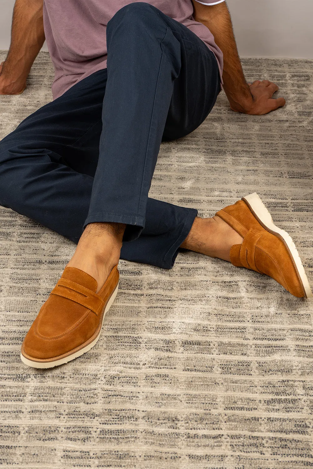 Mason Suede Walnut Easy Walk suede upper