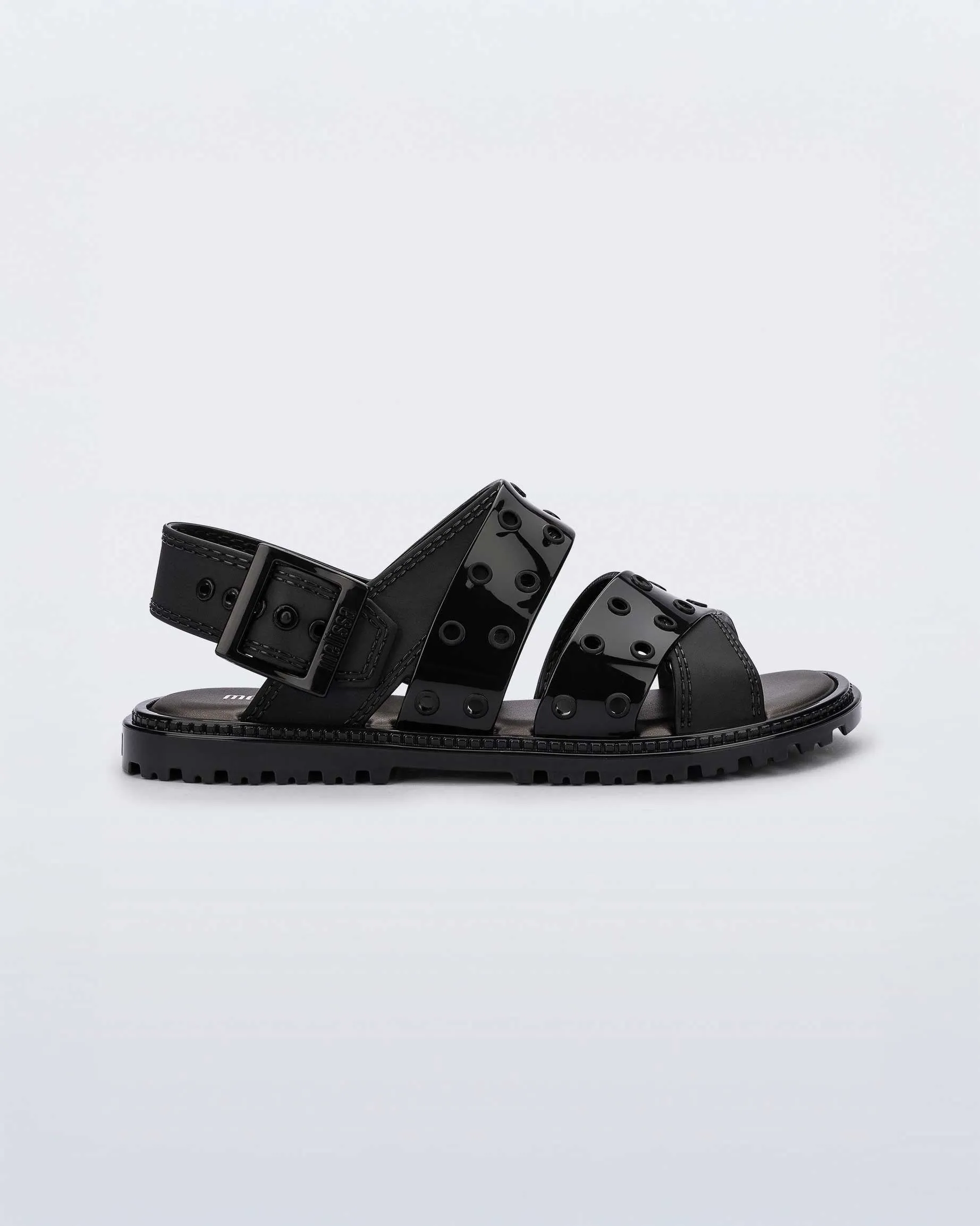 special - occasion Lock Sandal Ad - Black