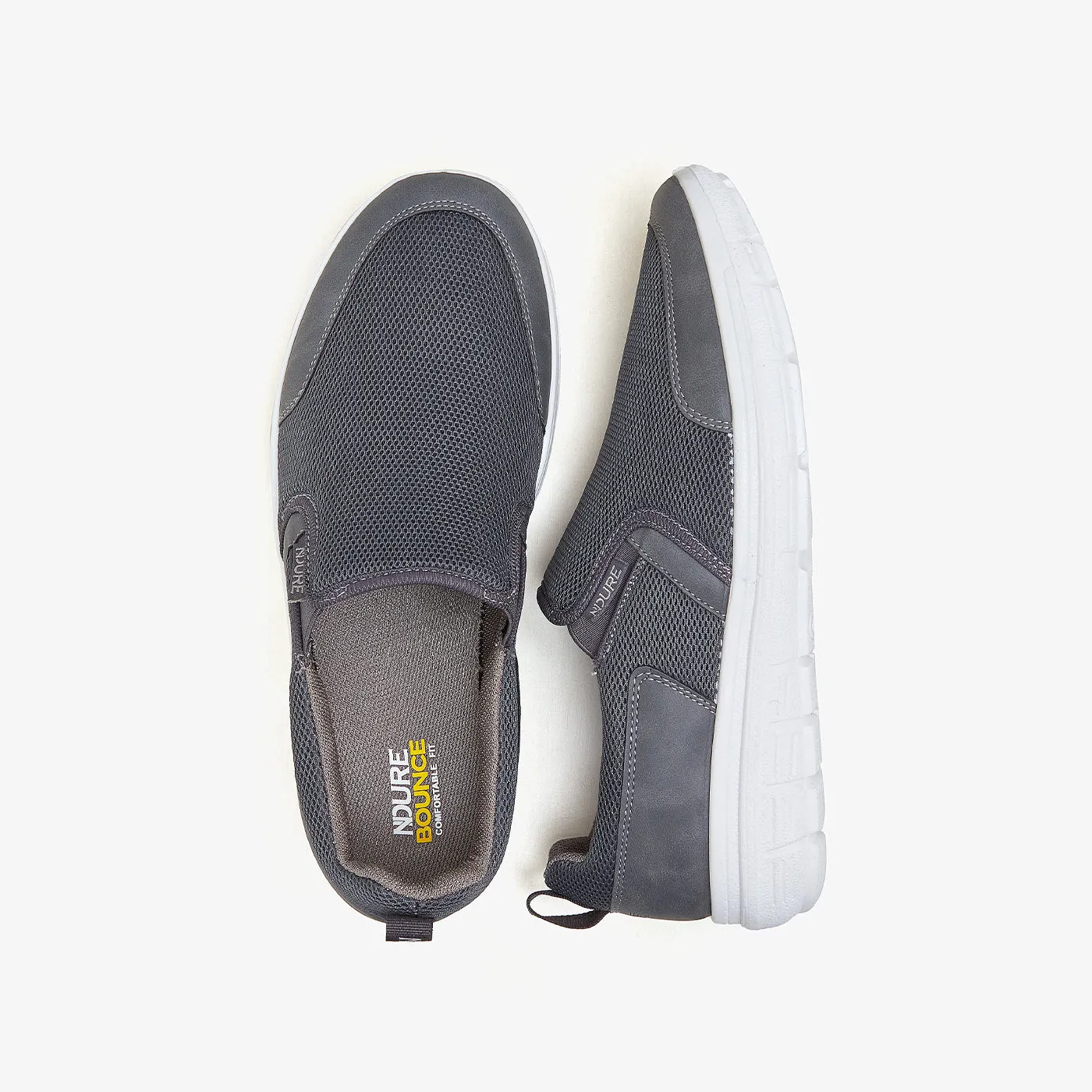 Men's Cloud Comfort Slip-Ons Stable Footing Pressure Distribution Nodes