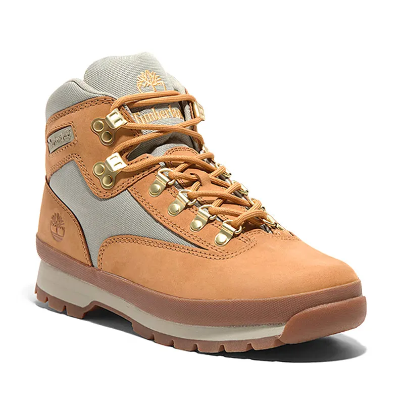 Men's Euro Hiker Wheat Nubuck Traction Enhanced Base Minimalist Look