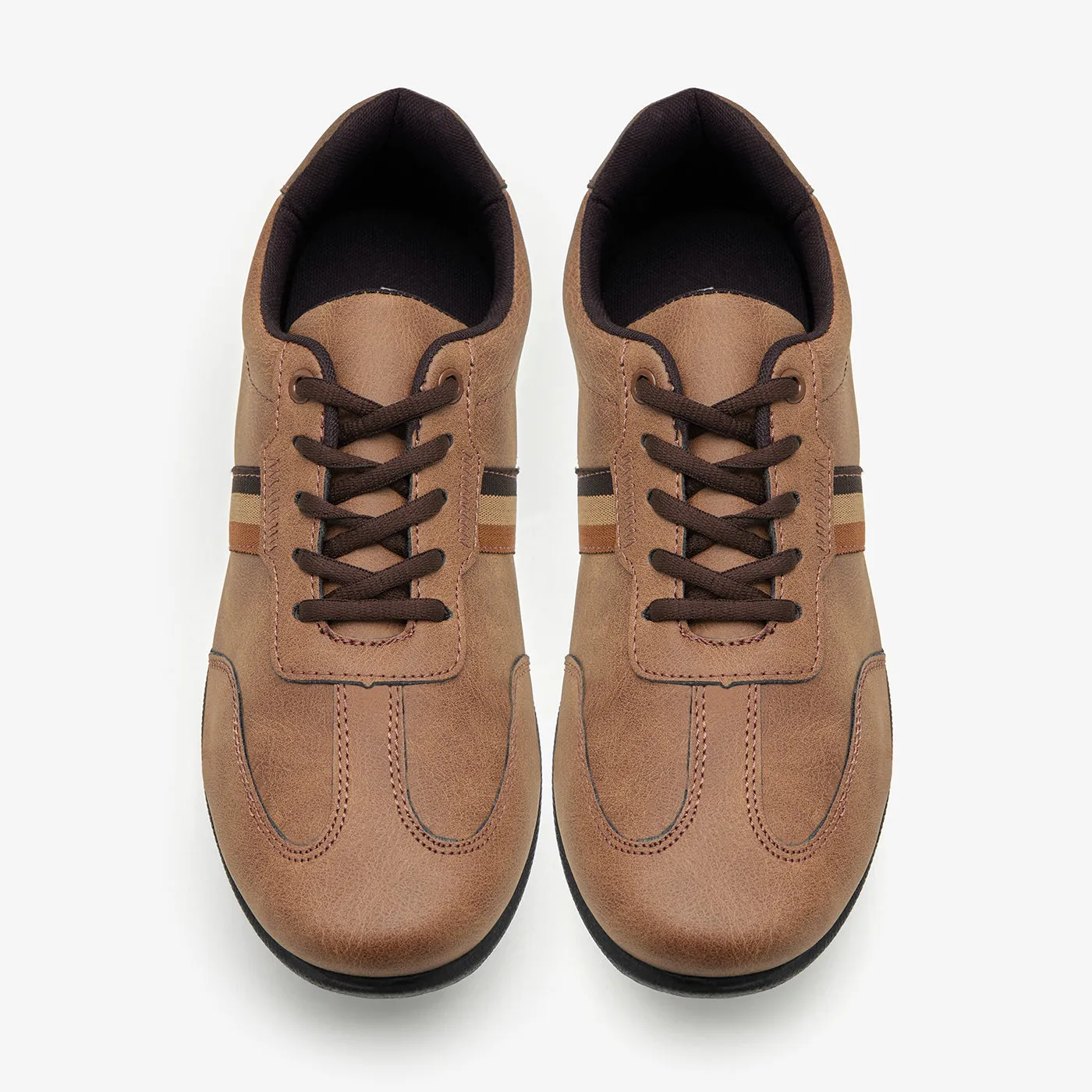 Men's Lace-Up Sneakers No Squeeze Adaptive Shape