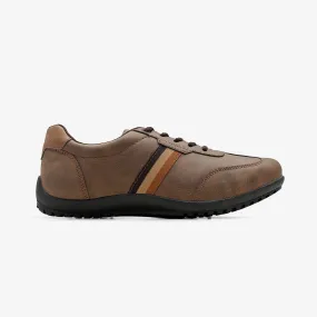 Men's Lace-Up Sneakers Smooth Texture Sneaker Retailers