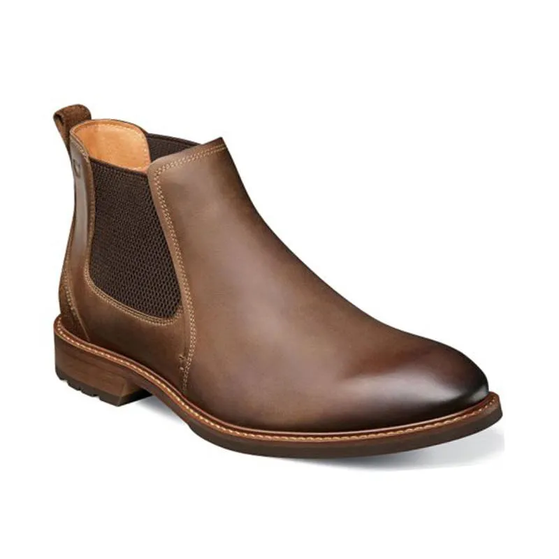 Men's Lodge Plain Toe Brown Crazy Horse natural materials