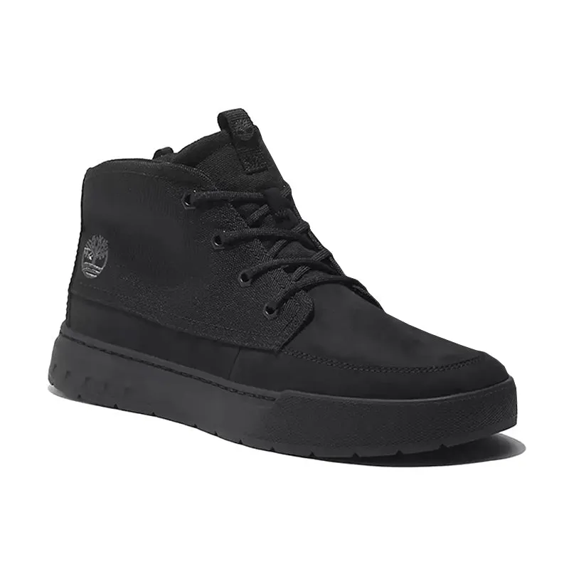 Waterproof Rainy Days Men's Maple Grove Mid Sneaker Blackout Nubuck