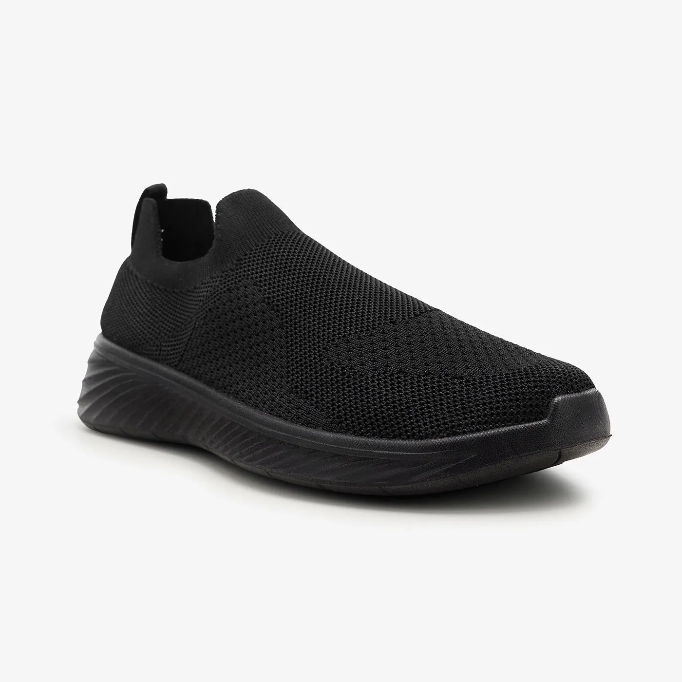 Men's Monochrome Slip-On Sneakers Dual Layer