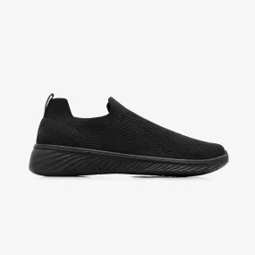 Men's Monochrome Slip-On Sneakers Breath Mesh