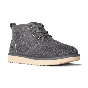 Classic Fit Men's Neumel Shaggy Suede Dark Grey