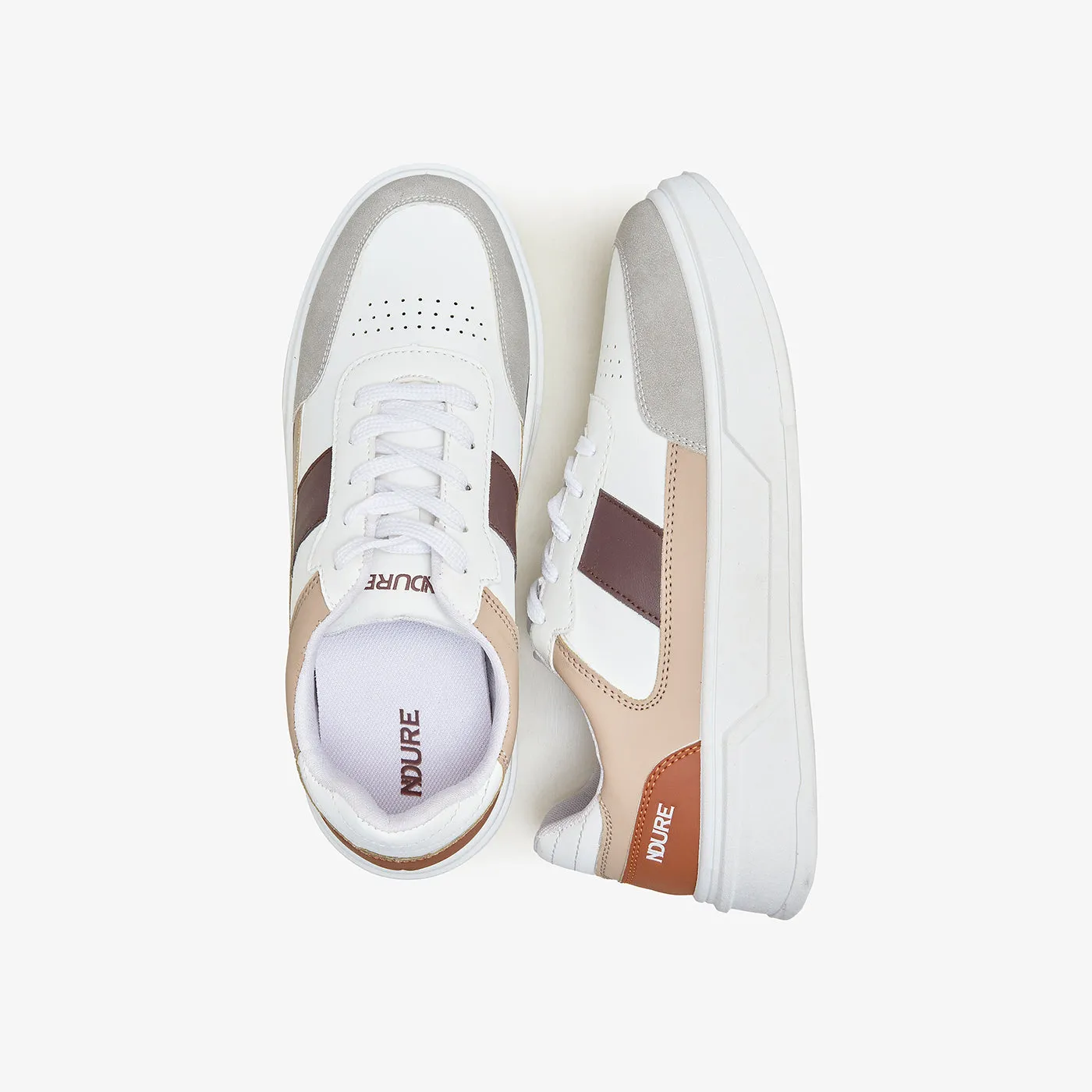 Men's Panelled Lace-Up Sneakers Warm Season ActiveUse