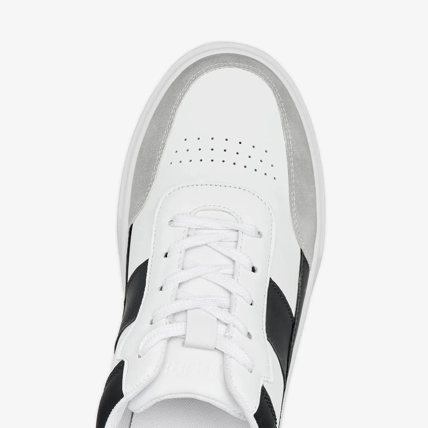 Supportive Feel Men's Panelled Lace-Up Sneakers