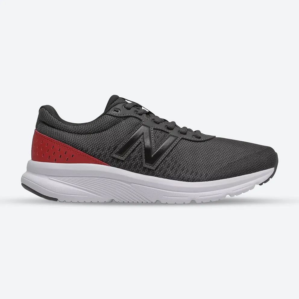 Responsive cushioning Breathable Airflow Design Mens Wide Fit New Balance M411CK2 Walking and Running Trainers - Black/Red