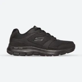 Minimalist Tear Resistant Fabric Mens Wide Fit Skechers Flex Advantage 4.0 - 232225 Walking Black Trainers