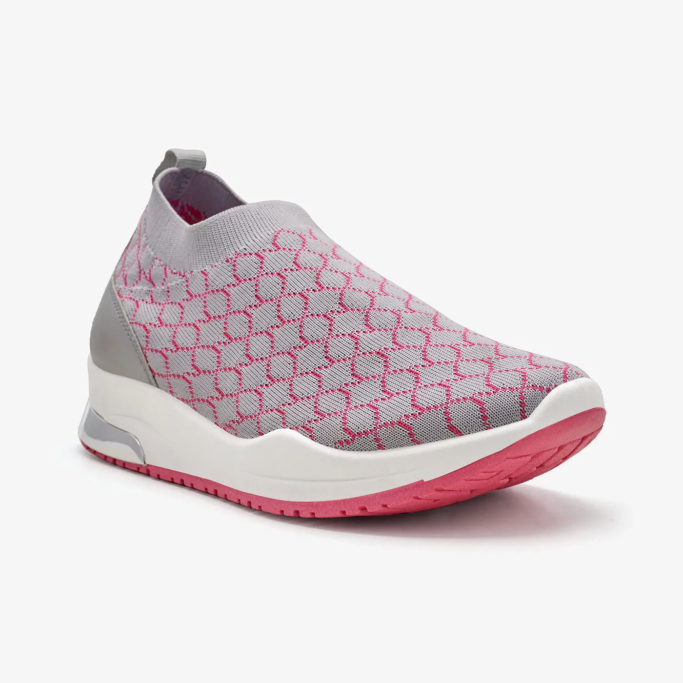 Extended Heel Counter Ventilated Perforations Women's Slip-On Sneakers