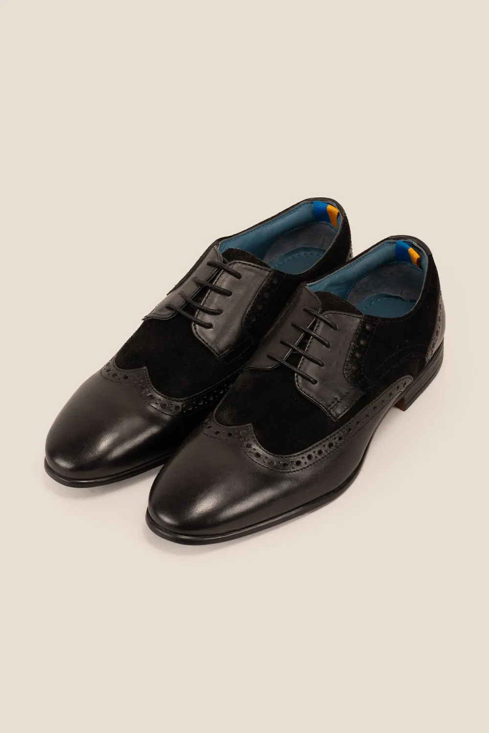 Miles Black/Black Detail Craft Formal Footwear