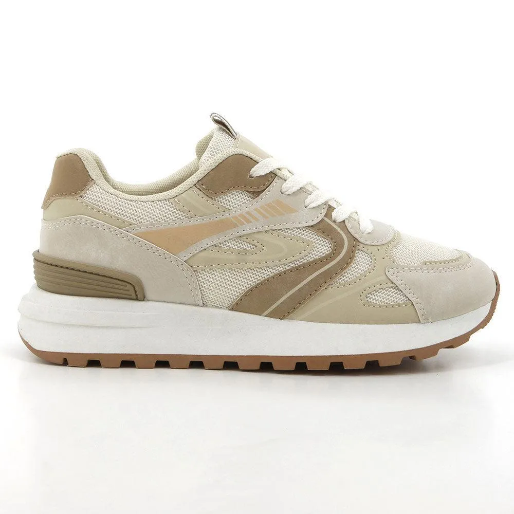 Pierre Cardin Eloise 1 Sneaker - Beige Multi Biodegradable Components