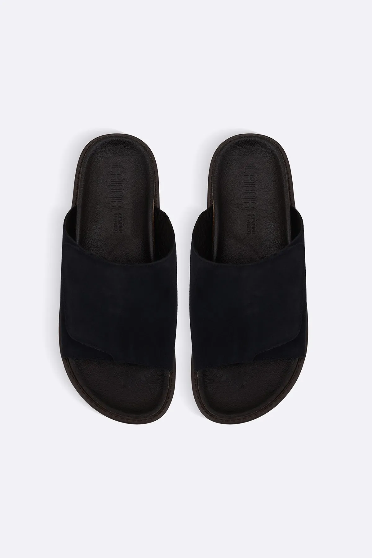 Durable Support Torsional Stability Bar MONO SUEDE SLIDES