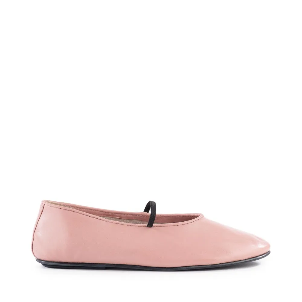 Neon Moon Ballet Flats - Blush Zip - up most complex