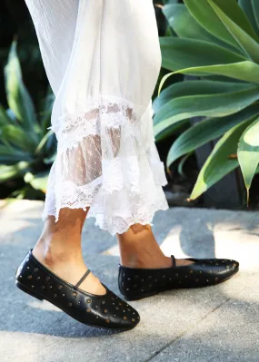 Neon Moon Ballet Flats - Studs thigh - high boots athlete - style